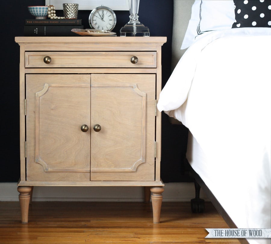 DIY GRAY & GOLD NIGHTSTAND — Making It With Danielle