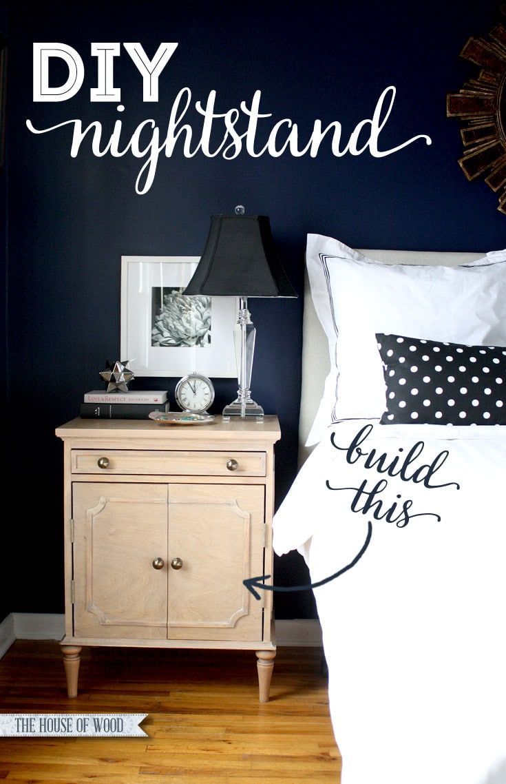 Build your own DIY Ballard Designs-inspired Isabella Nightstand | www.jenwoodhouse.com/blog