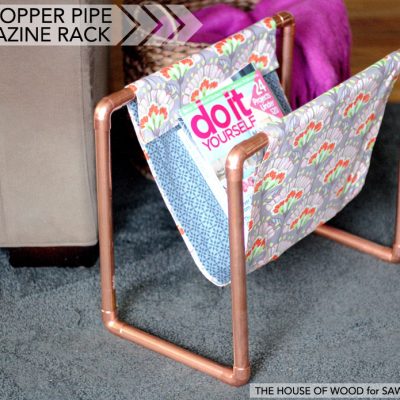 Copper Pipe Magazine Rack