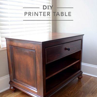 DIY Printer Table