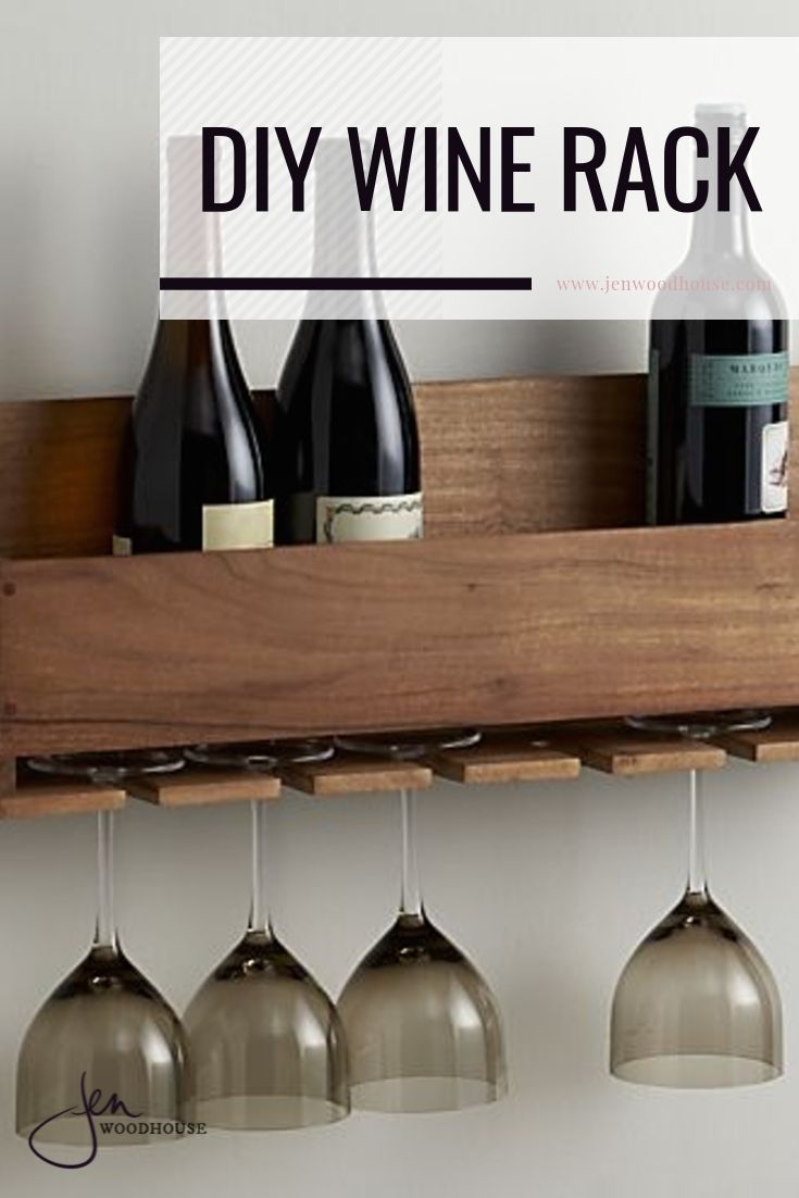 Diy wine glass discount rack wall mount