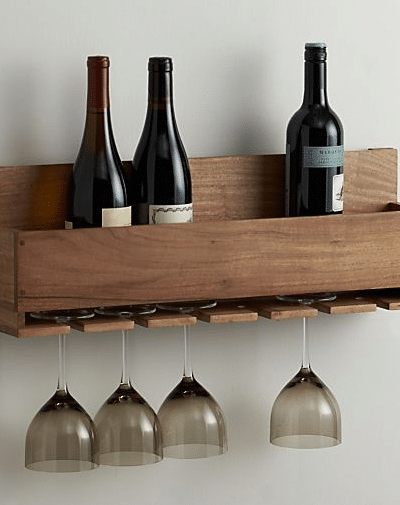 Build this beautiful wine bottle and stemware rack with scrap wood!