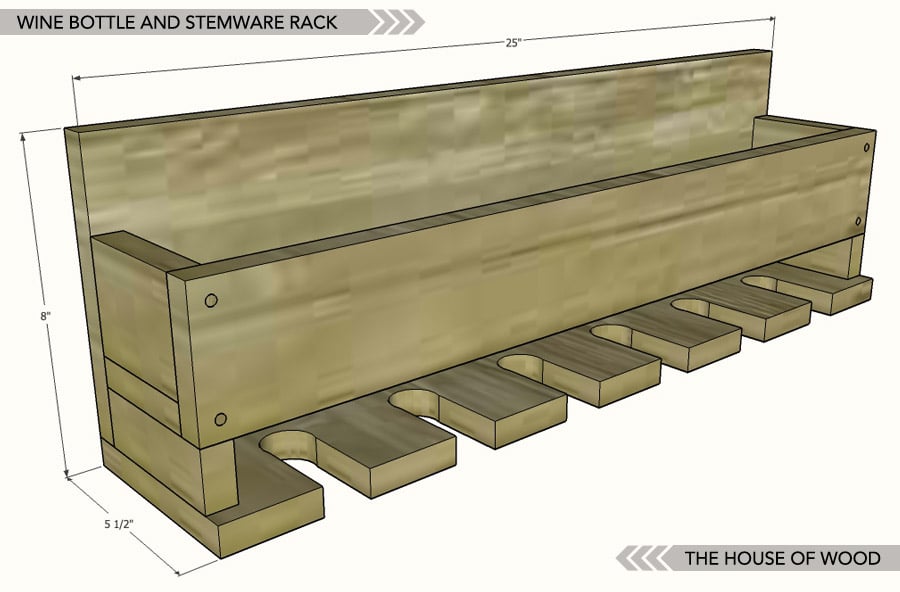 Wine rack building plans sale