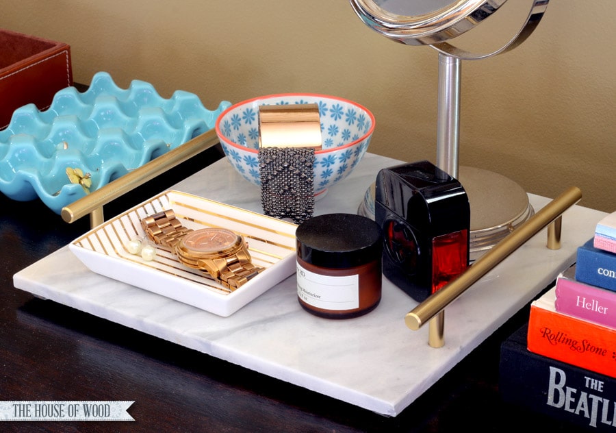 DIY marble tray