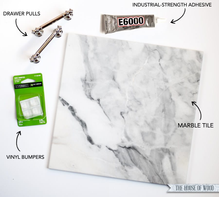 DIY marble tray