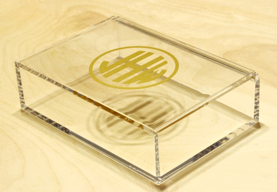 DIY Monogram Jewelry Box