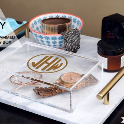 DIY Monogrammed Jewelry Box