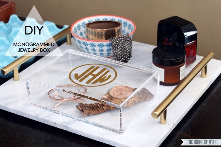 A MONOGRAM JEWELRY BOX