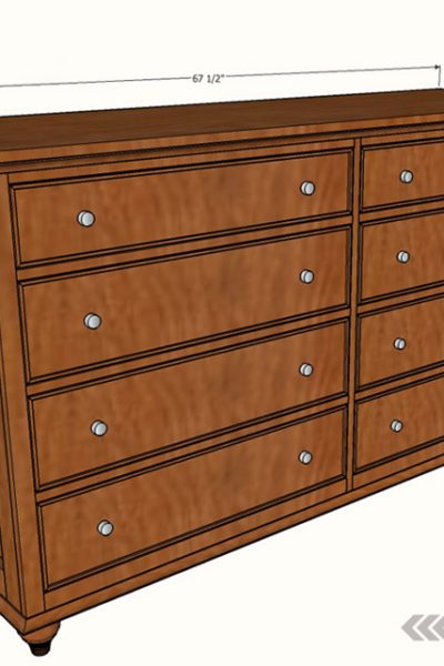 FREE PLANS to build this 8-drawer dresser