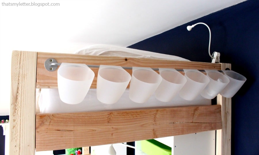 bunk bed hanging storage