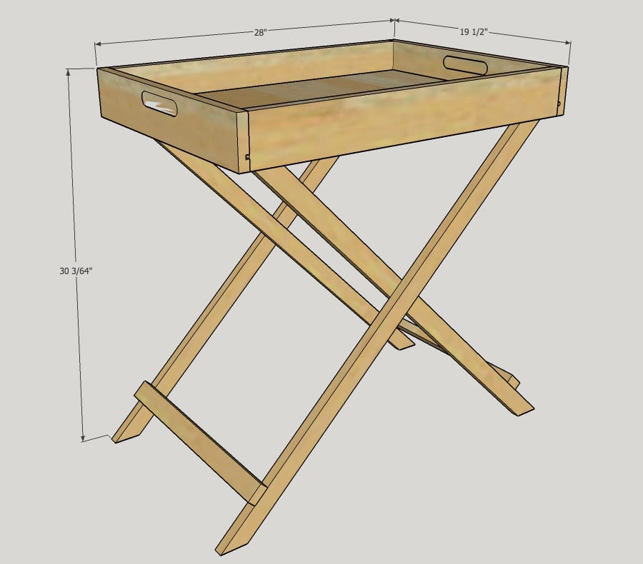 How to build a DIY West Elm-inspired butler table