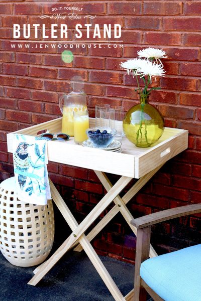 Tutorial on how to build a DIY West Elm Butler Stand.