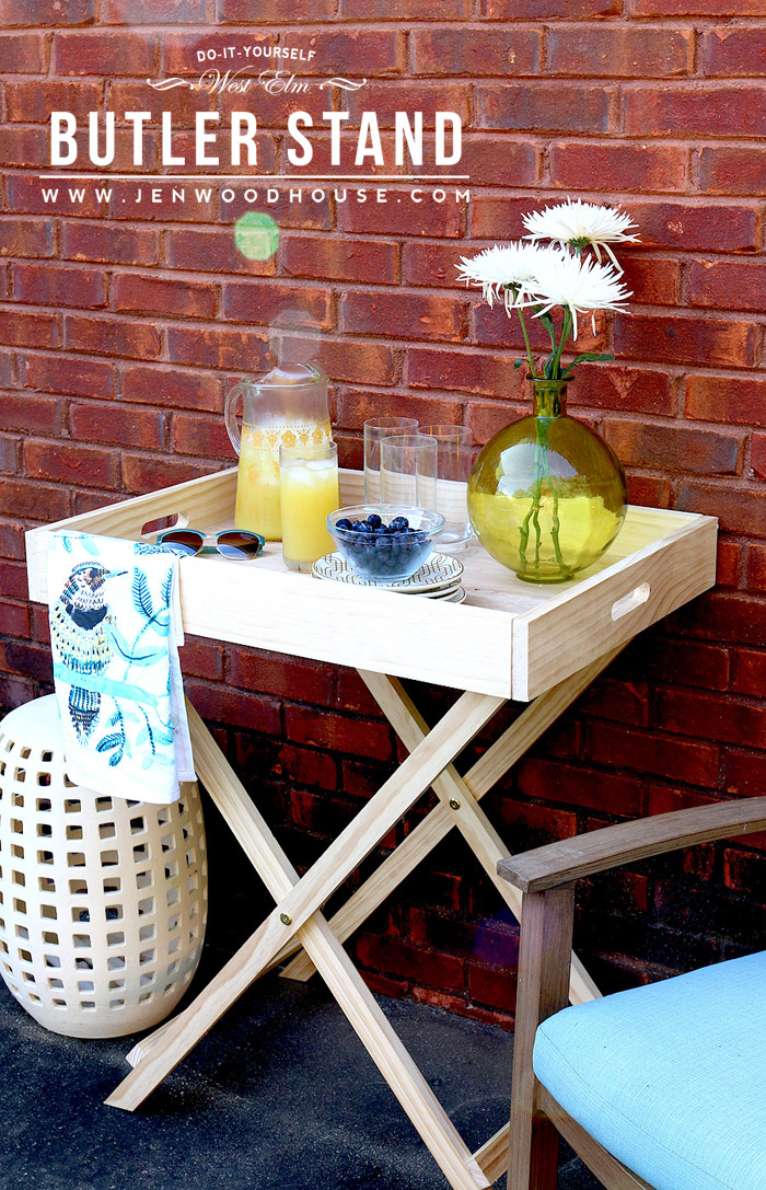 Tutorial on how to build a DIY West Elm Butler Stand.