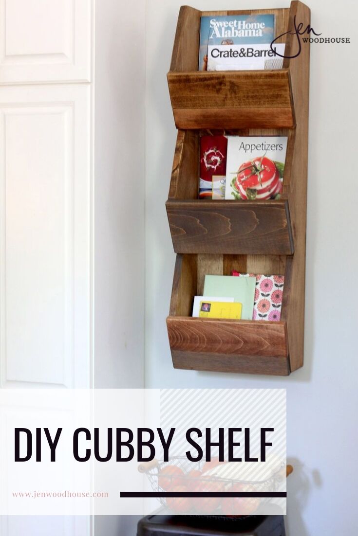 Check out this budget-friendly West Elm inspired DIY cubby shelf from Jen Woodhouse! | DIY shelving | #jenwoodhouse #DIY #storagecubby