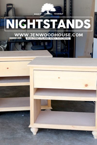 How to build a DIY nightstand - building plans by Jen Woodhouse