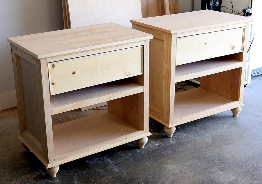 How To Build DIY Nightstand Bedside Tables