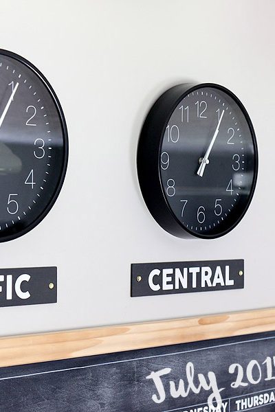 How to create DIY Time Zone Clocks | The House of Wood