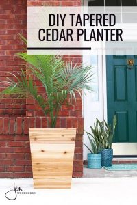 How to build a DIY tapered cedar planter