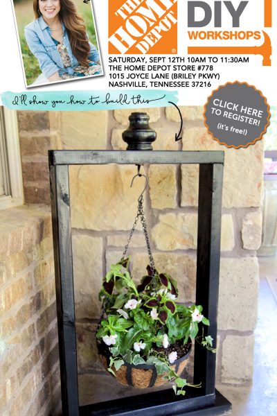 Build a hanging planter at the Home Depot DIY Workshop