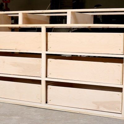 How To Build A 9-Drawer Dresser {Part Two: The Large Drawers}