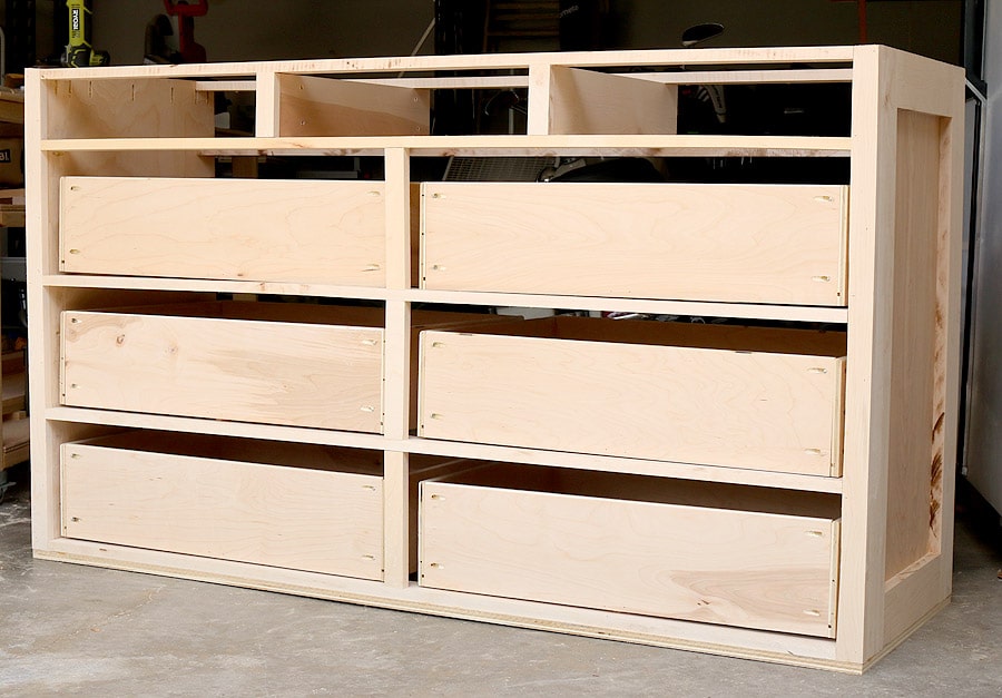 How To Build A Dresser, Building A Dresser Into The Wall