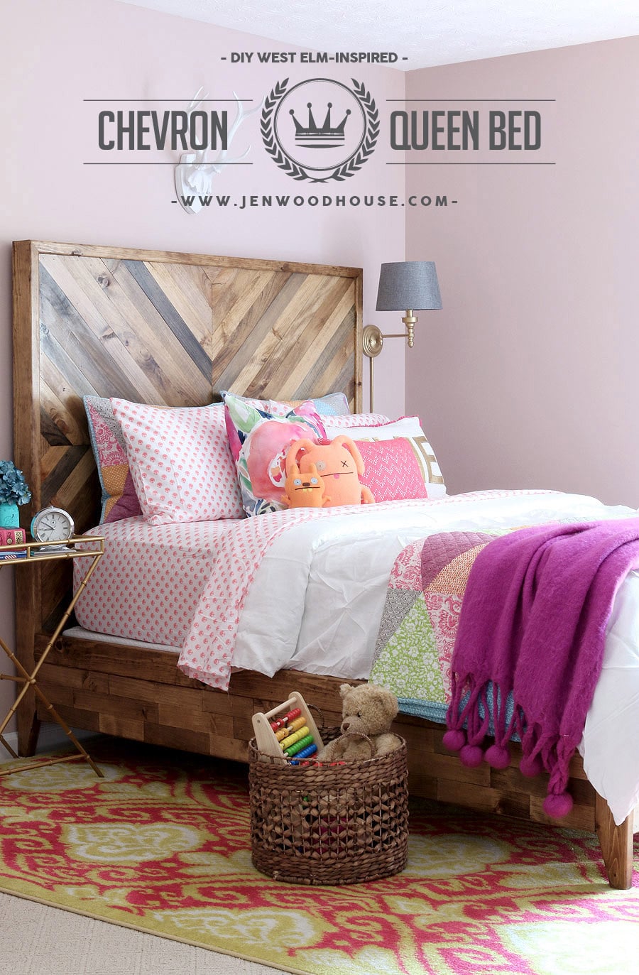 Reclaimed wood deals queen bed