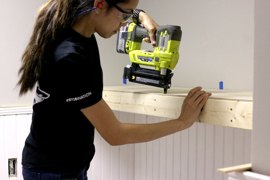 How to build DIY floating shelves - love that they look built-in and are super solid! Via Jen Woodhouse