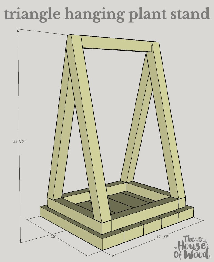 How to build a triangle hanging planter