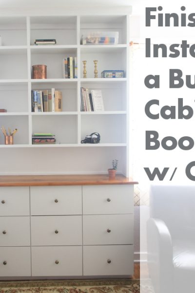 How to build a built-in bookshelf