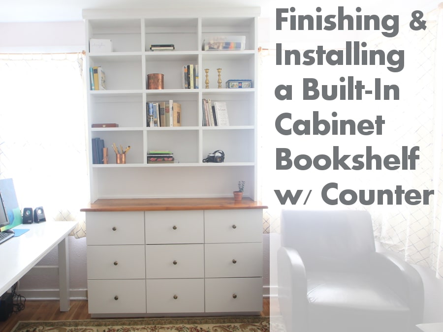 DIY Built-In Bookcases, Cabinets, and Window Bench