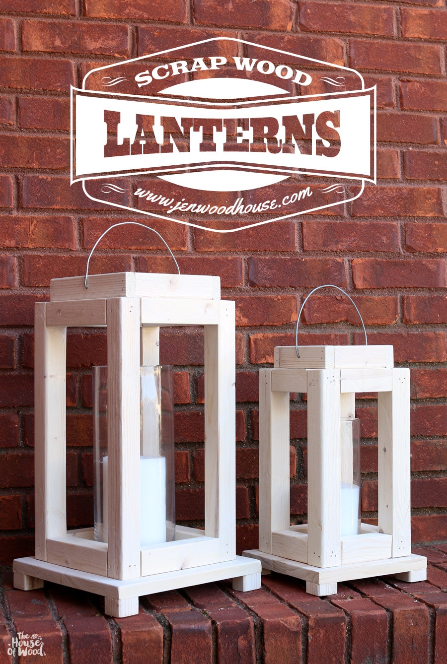 How to build DIY rustic lanterns out of scrap wood via Jen Woodhouse #scrapwoodchallenge