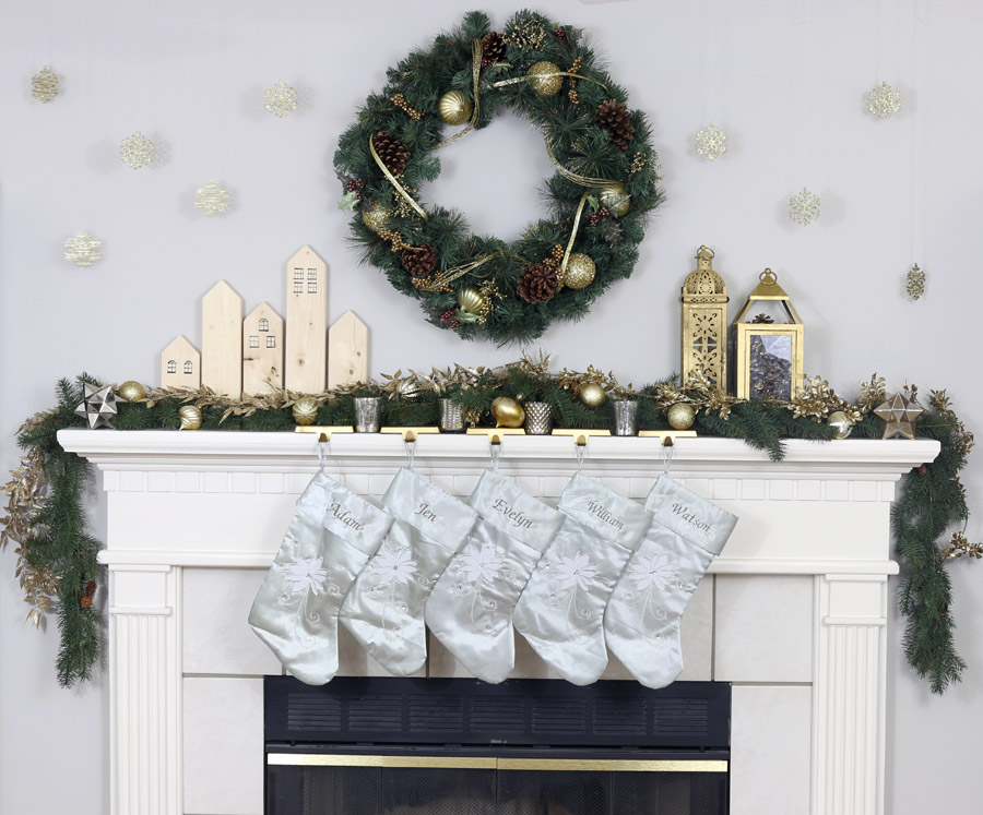 Christmas mantel