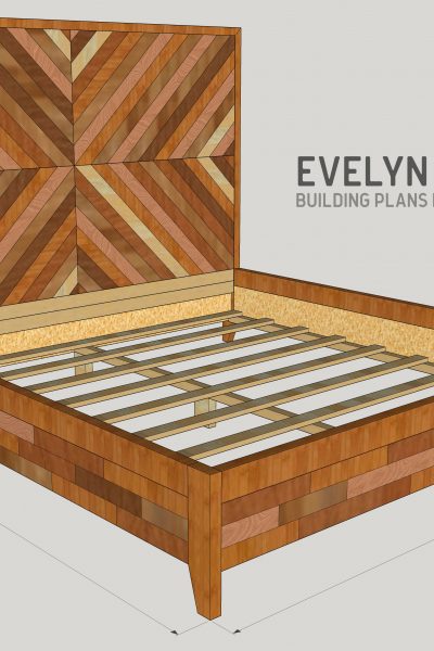 How to build a DIY West Elm-inspired Alexa Bed - King Size building plans by Jen Woodhouse