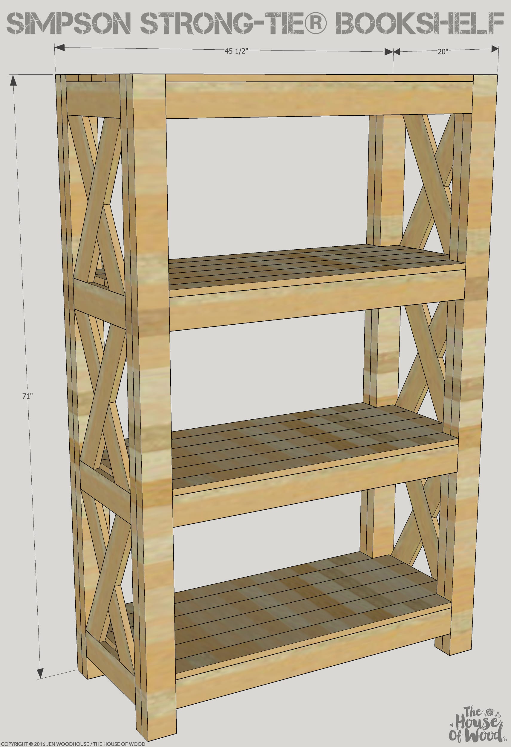 DIY Bookshelf with Simpson Strong-TieÂ®