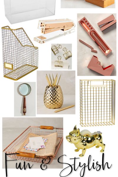 Dress your desk with these fun and stylish desk accessories