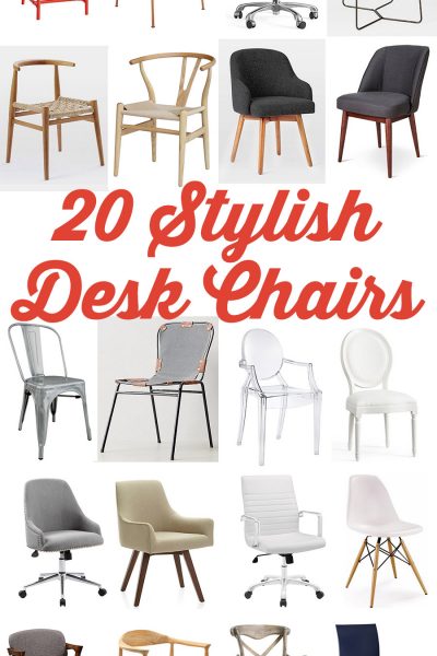 20 Stylish and Chic Office Desk Chairs via Jen Woodhouse