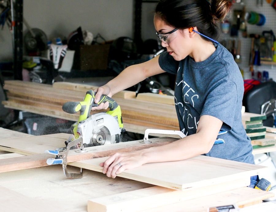 Tutorial on how to build DIY nightstands with charging station. Free plans!