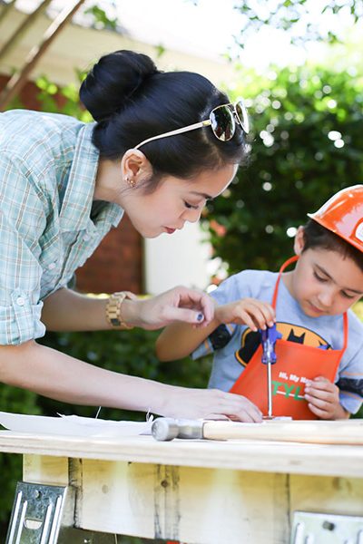 Host a fun construction-themed kids party with supplies from The Home Depot! What a fun party idea!