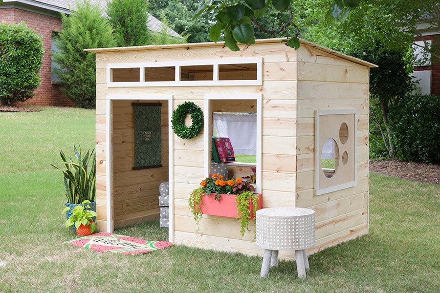 Outdoor playhouse hot sale kits