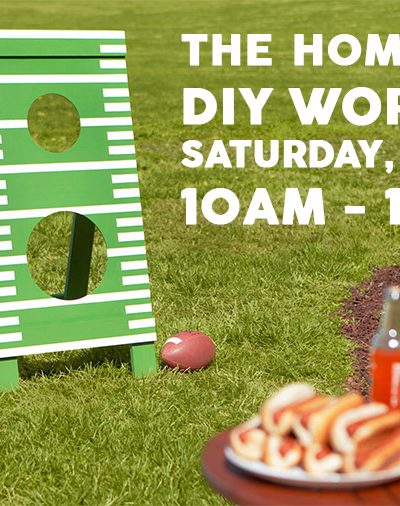 How to make a DIY father's day football toss at the Home Depot DIY Workshop
