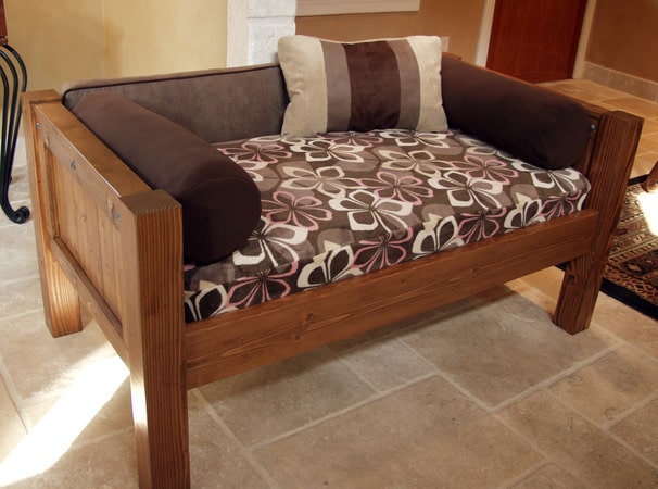 rustic dog bed ideas