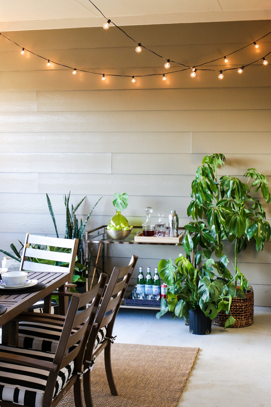 Decorating ideas for a covered patio