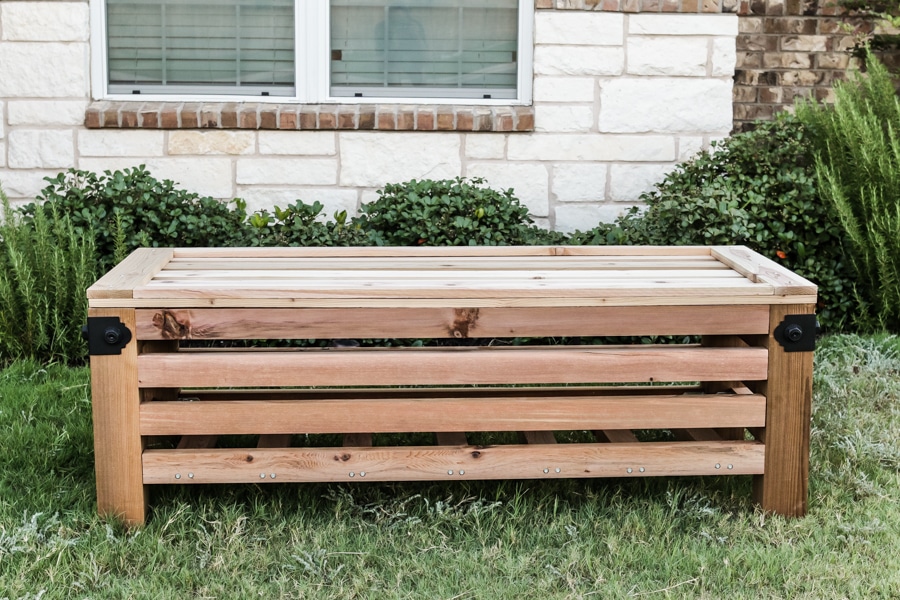 Outdoor storage ottoman discount bench