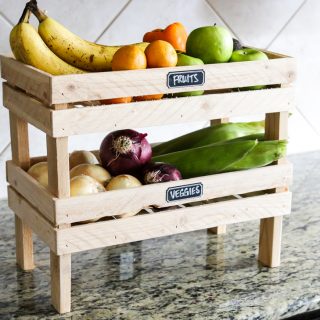 How to build a DIY stackable fruit and veggie crate