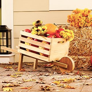 Build a rustic Fall wheelbarrow at The Home Depot's free DIH Workshop!