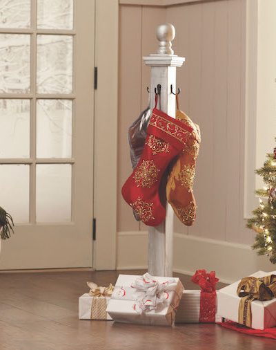 Come to The Home Depot DIY Workshop and learn how to make a DIY Holiday Stocking Holder