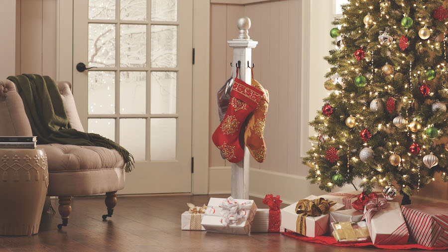 Come to The Home Depot DIY Workshop and learn how to make a DIY Holiday Stocking Holder