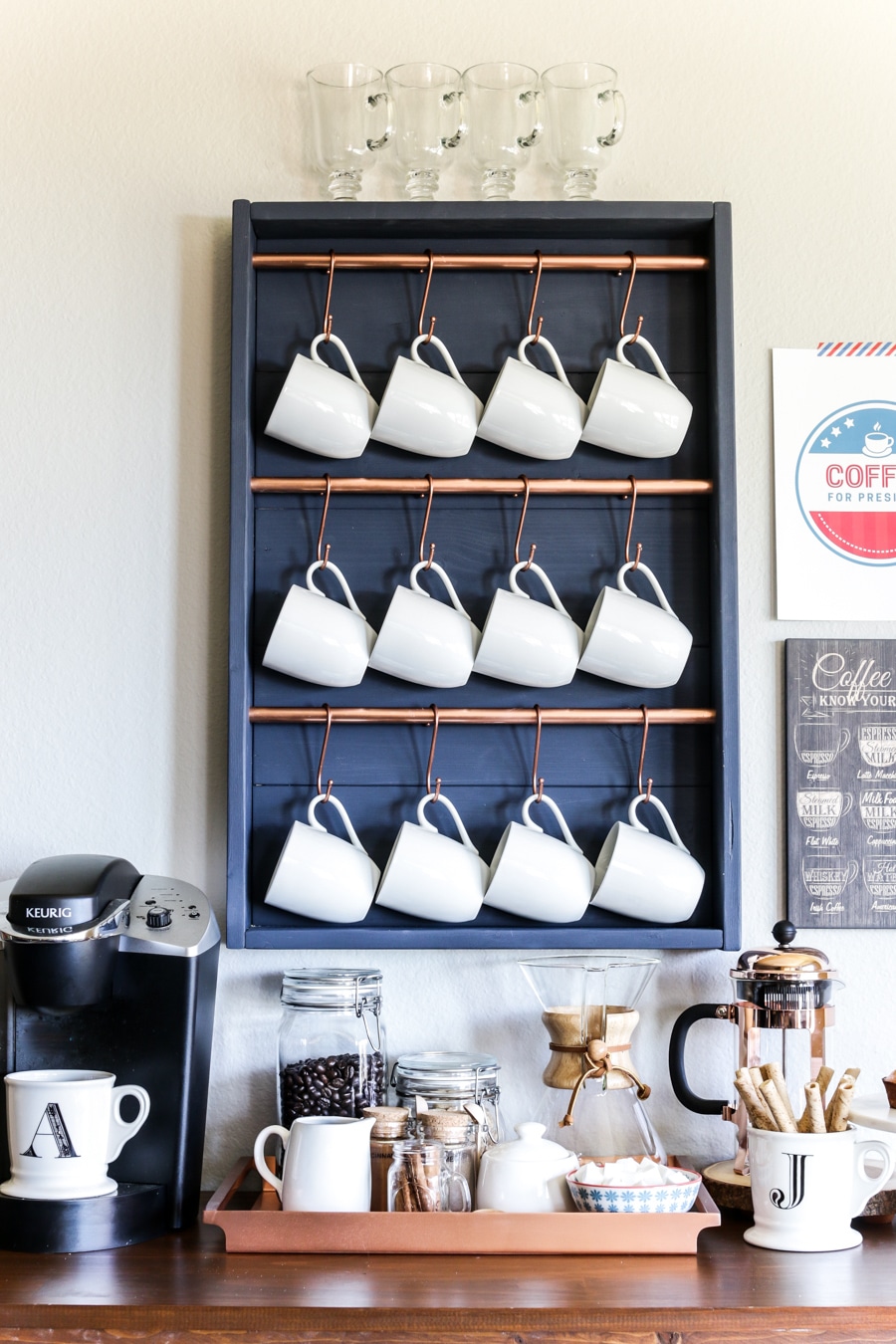 How to make your own DIY coffee bar station