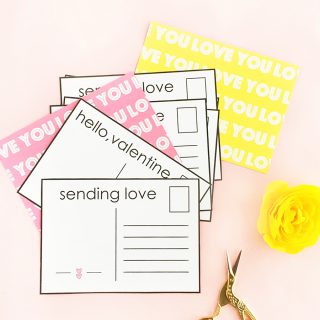 DIY Valentine's Postcards - Design, make and send your own postcards to loved ones this Valentine's