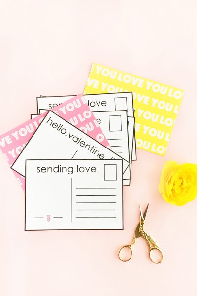 DIY Valentine's Postcards - Design, make and send your own postcards to loved ones this Valentine's